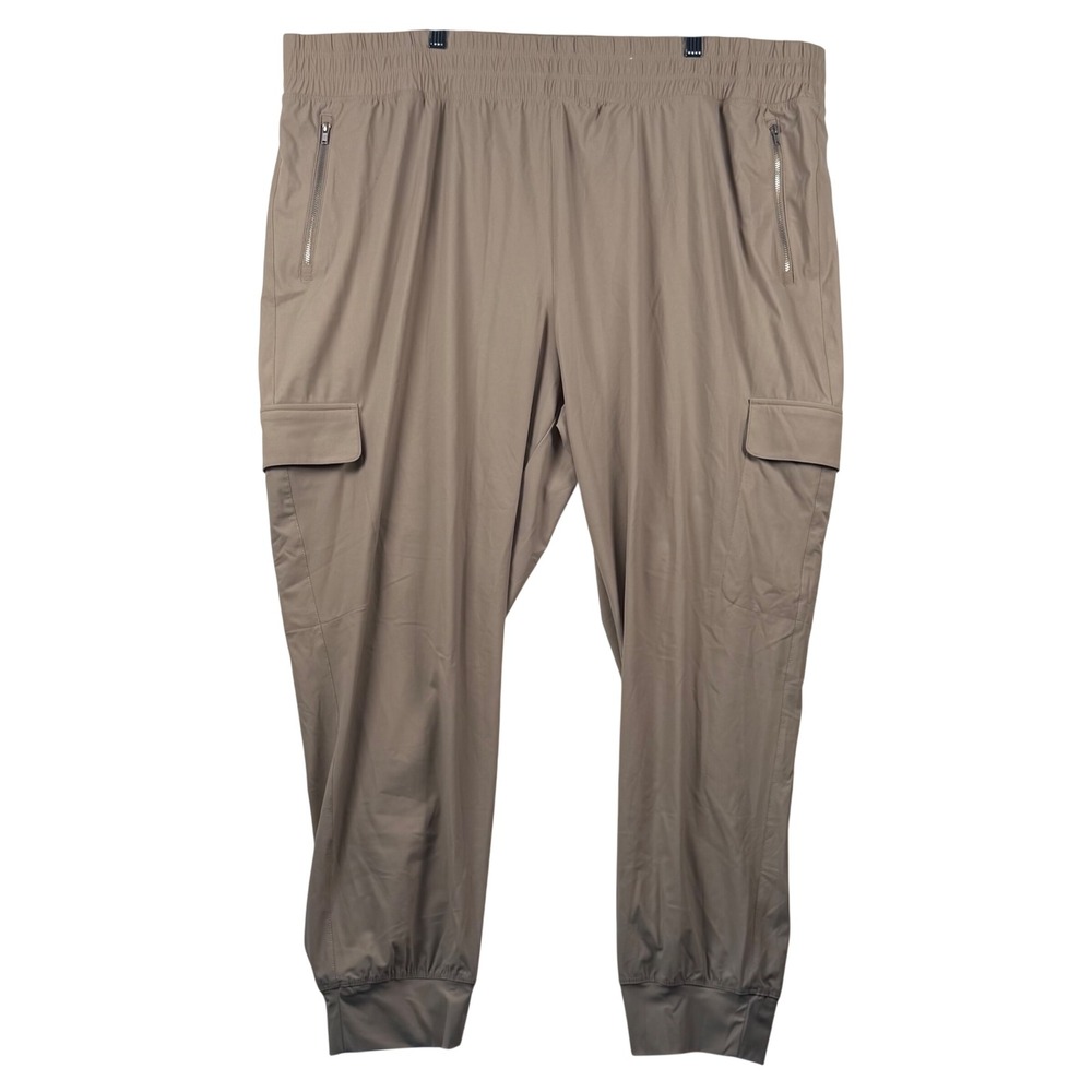Old Navy XXL Cargo Jogger Pants SleekTech Go-Dry Hiking Utility Gorpcore Neutral